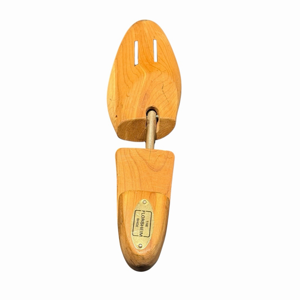 Vtg Florsheim Shoe Tree Solid Toe‎ (1) Wood Dress Shoe Shaper Size S Left Foot